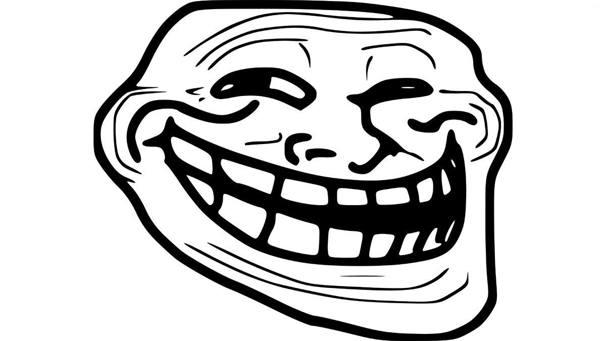 Примечание: мем Troll face. Мем "Троль Фейс" появился в начале 2000-х годов и стал одним из самых популярных и узнаваемых мемов в интернете. Этот мем изображает лицо с улыбкой, раздвинутыми бровями и широко раскрытыми глазами, что придает ему выражение злорадства и подлости.