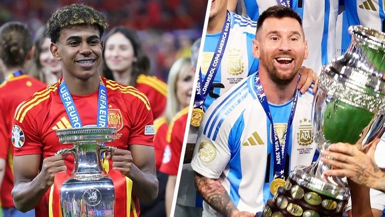    Ламин Ямаль и Лионель Месси.AFP Global Look Press