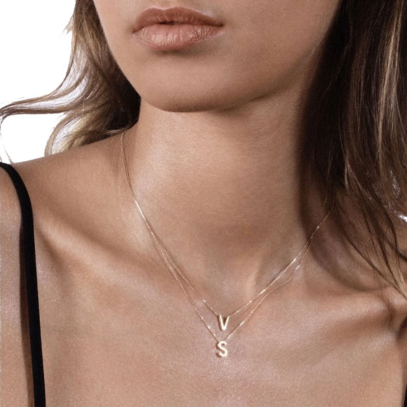  Колье Vanrycke Abécédaire из розового золота с бриллиантом