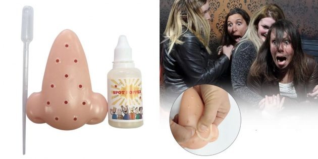 В Китае применяют свои методы для снятия стресса на работе — например, давят прыщи из специальной игрушки. Резиновый нос заполняют густой бежевой жидкостью, а потом сжимают. Но не будем это осуждать: каждый расслабляется как может.