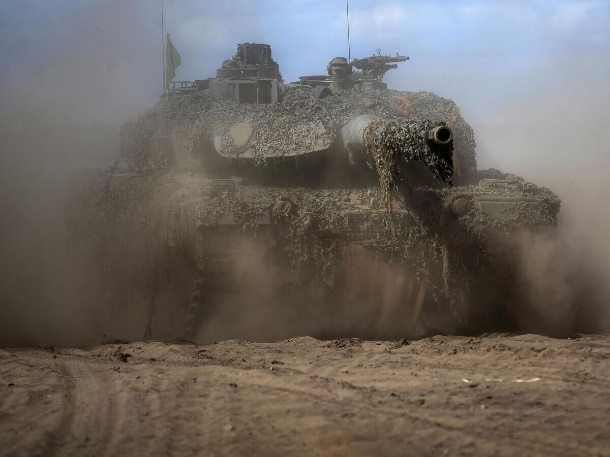    Боевой танк немецкой армии Leopard 2A6© AP Photo / Mindaugas Kulbis