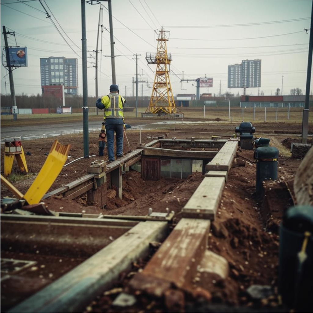 Геодезические изыскания в поселке Пикалево 