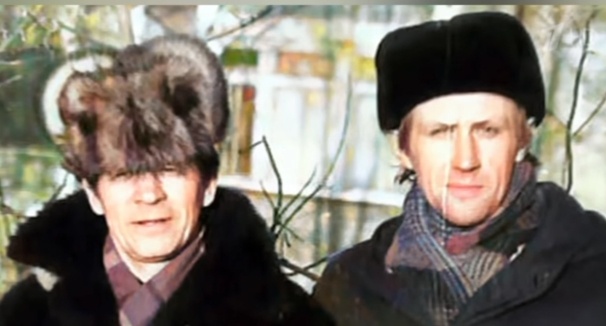 Александр Комин слева и его помощник в преступлениях Александр Михеев. Источник: стоп кадр НТВ