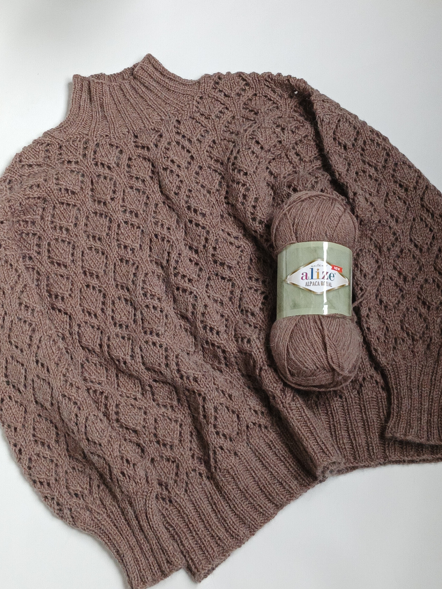 Ажурный свитер