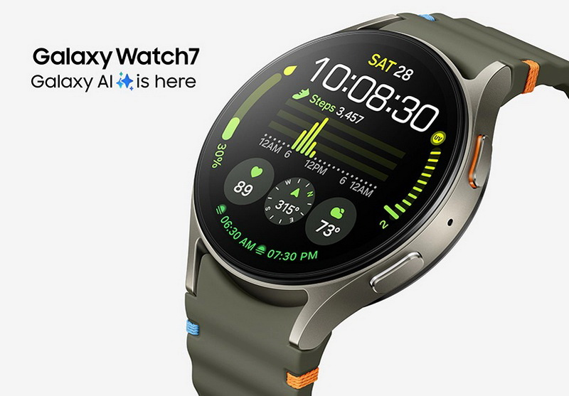 За быстродействие Galaxy Watch7 отвечает новейший 5-ядерный процессор Exynos W1000