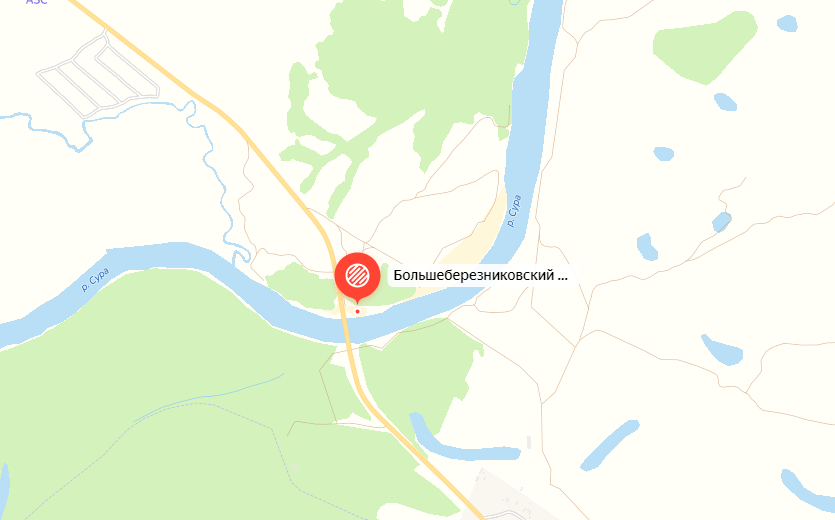 Пляж под мостом в Больших Березниках