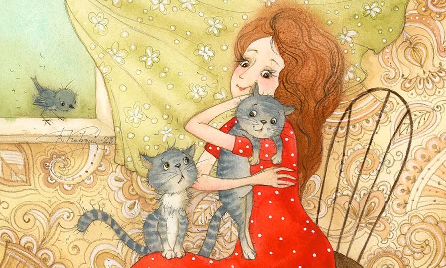 Начни новый день с улыбки | Добрые и светлые иллюстрации Виктории Кирдий