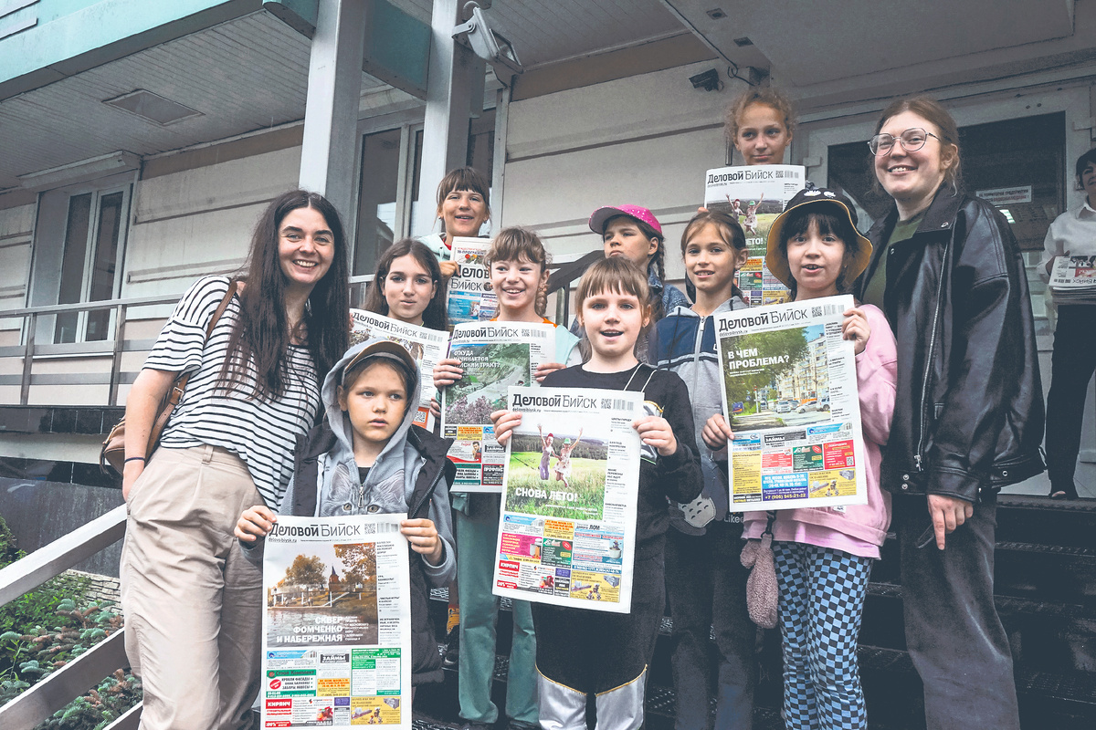 Языковой детский лагерь „Гринвич“ в гостях у „Делового Бийска“. Фотографии Елены Коржевой