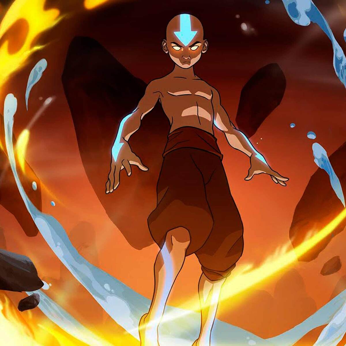 Аватар - повелитель всех 4 стихий.