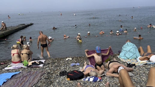 Адлер 16.07.2024 пляж Чкаловский 🏖️