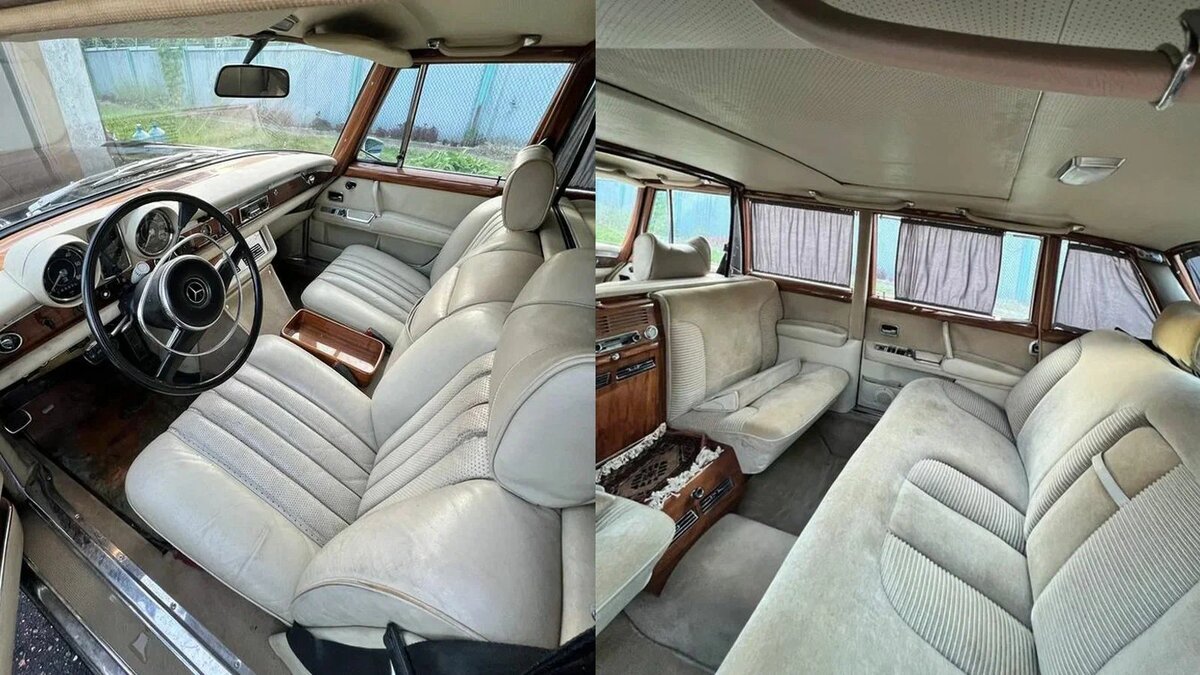 Редкий лимузин Mercedes-Benz 600 Pullman (W100) выставили на продажу на Авто.ру. Частный продавец из Москвы просит за раритет 1974 года 50 миллионов рублей.-2