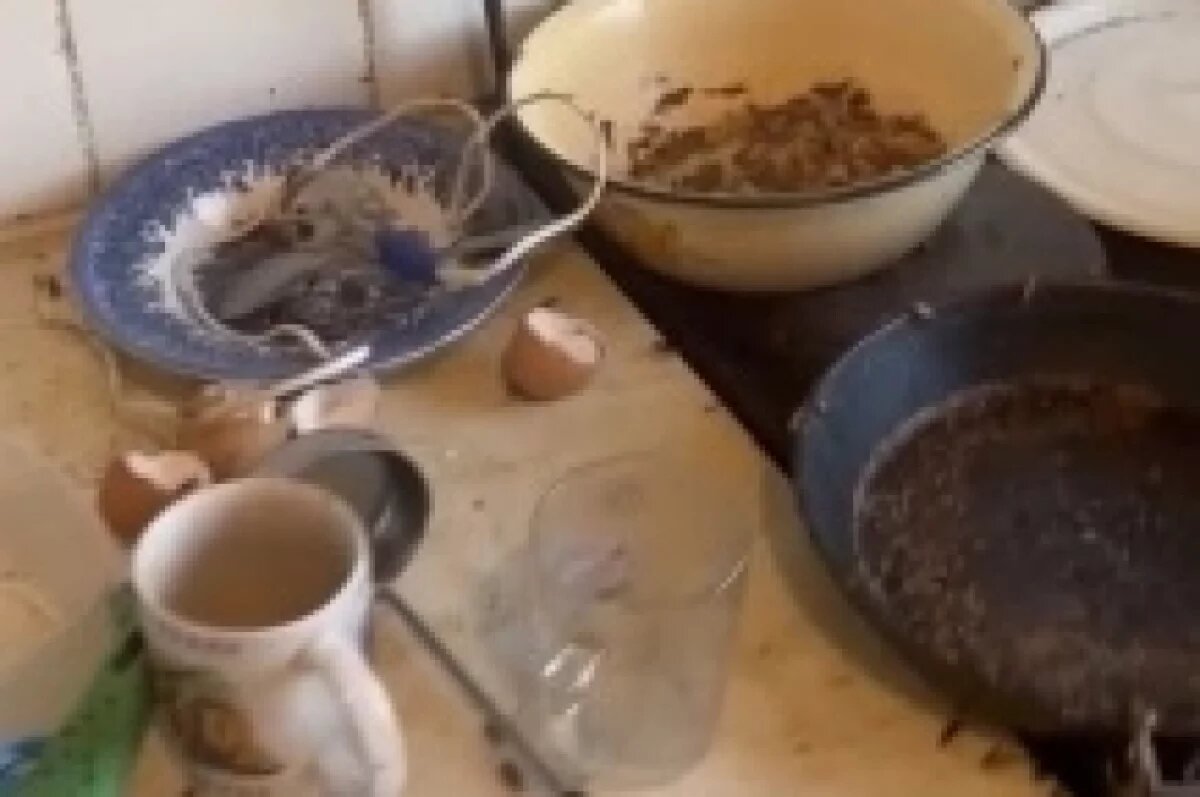    По младенцу ползали тараканы.