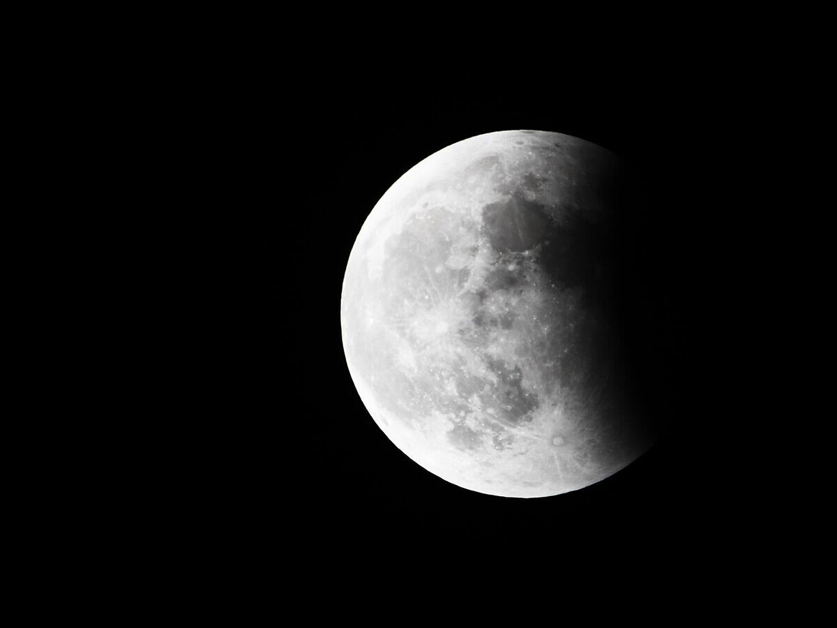    Луна во время затмения во Владивостоке© РИА Новости / Виталий Аньков