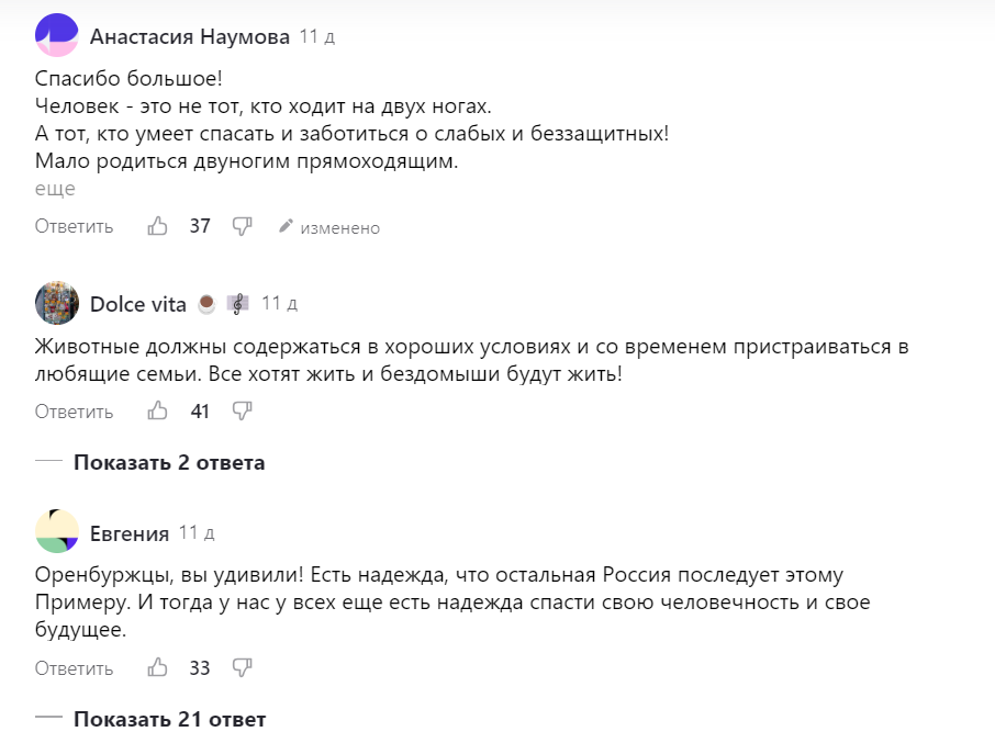 Читатели приятно удивлены тому, какое решение приняли власти Оренбурга