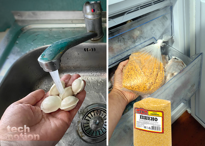 Для чего мыть пельмени перед варкой и замораживать крупу / Изображение: дзен-канал technotion