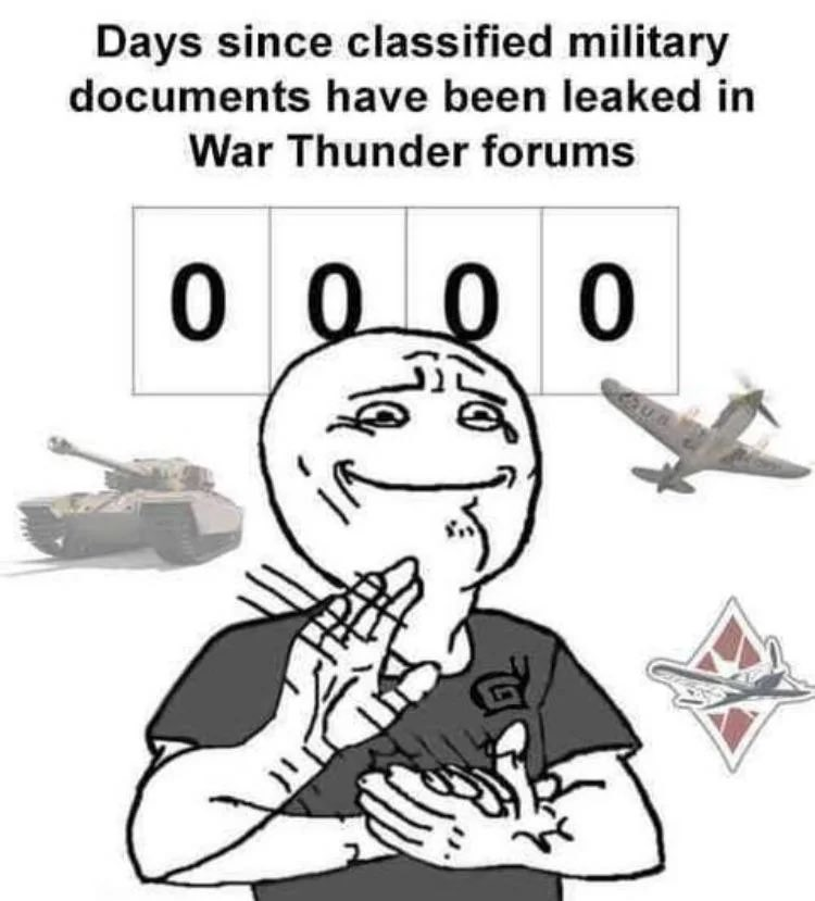 Утечки секретных данных о различной военной технике уже стали мемом для War Thunder.
