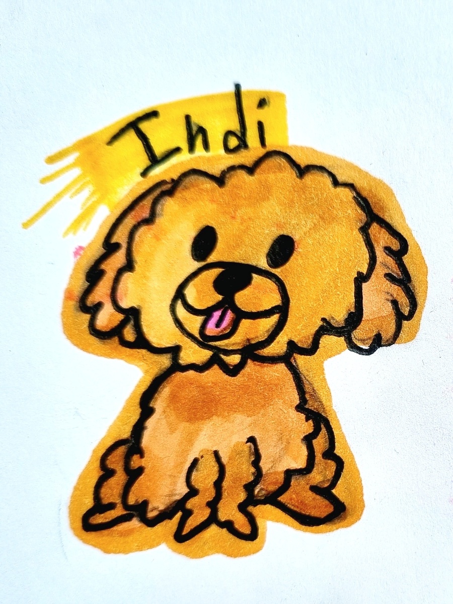 Выбрала исключительно нейтральный рисунок из работ моей штатной художницы Карины. 