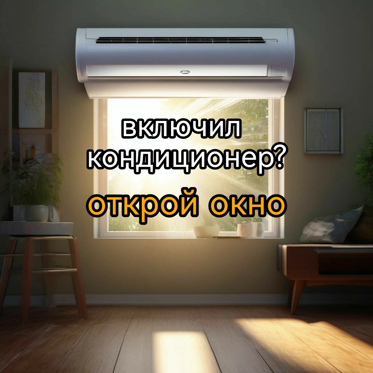 Нужно ли закрывать окно когда работает кондиционер?