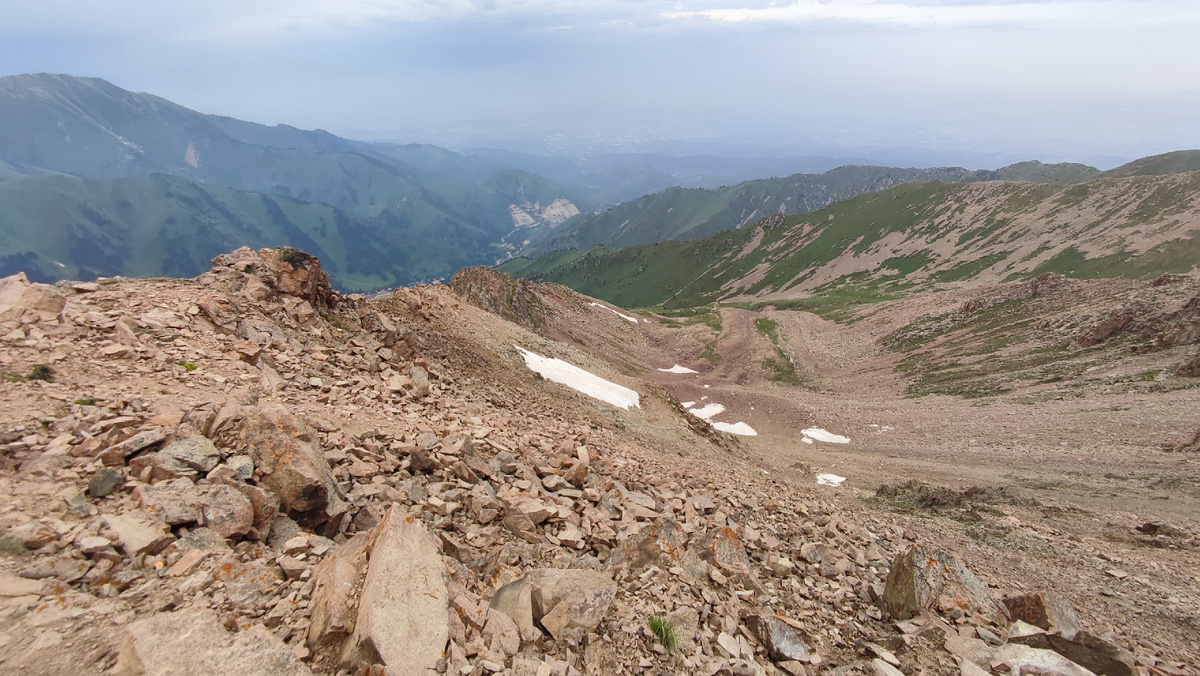 Вид в сторону Алматы с Шамбулак
