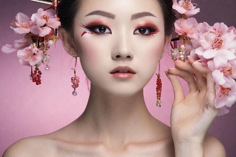 Картинка 1. Искусство японского макияжа