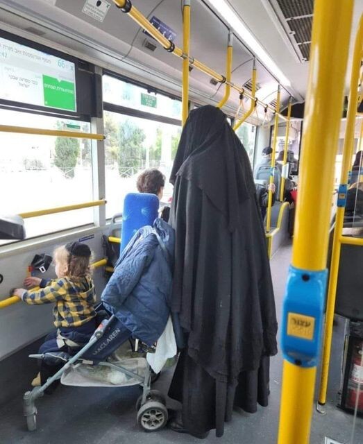 Еврейка в никабе. Фотоиллюстрация из открытых источников в сети интернет.