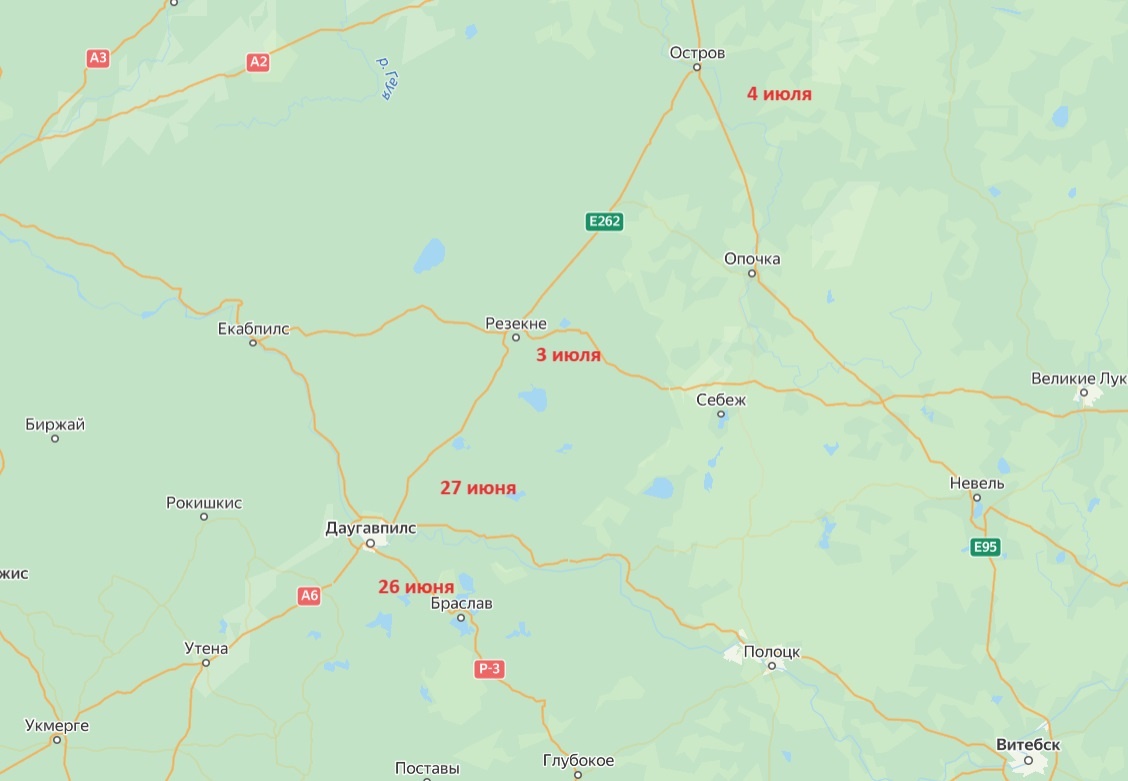 Боевой путь группы генерала Акимова за неделю побед.