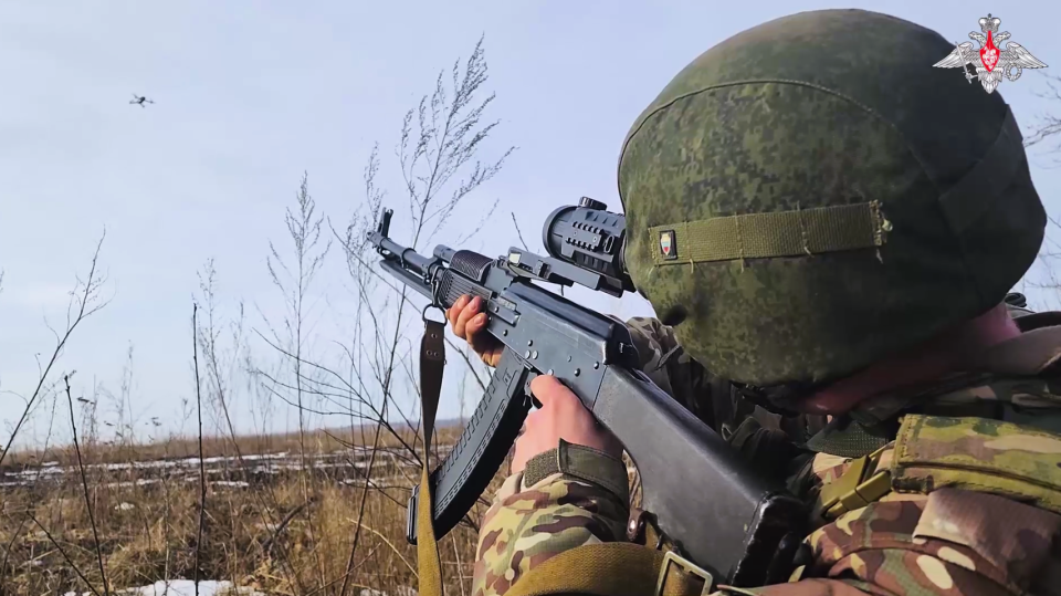    Уничтожение воздушной цели, ПВО. Источник: кадр видео Минобороны России