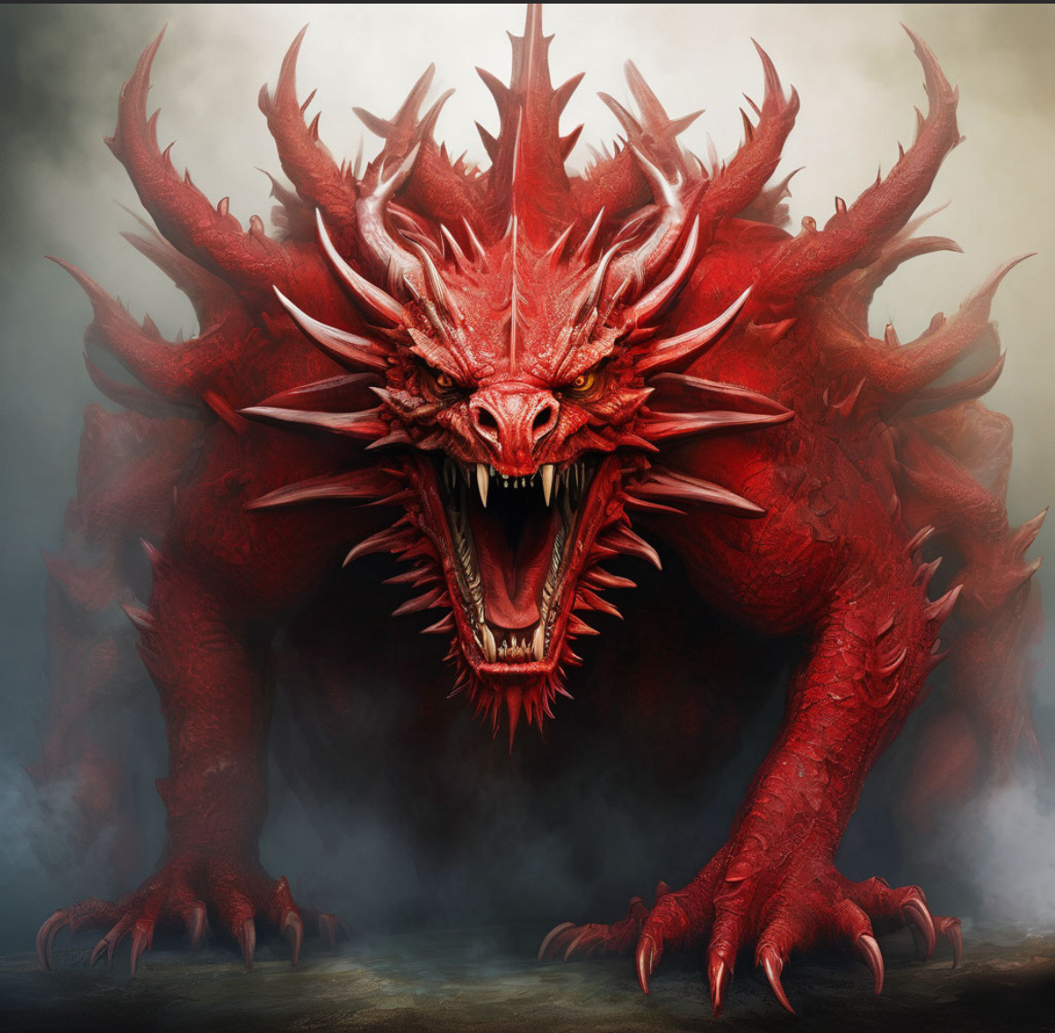 Картинка из нейросети по библейскому описанию зверя