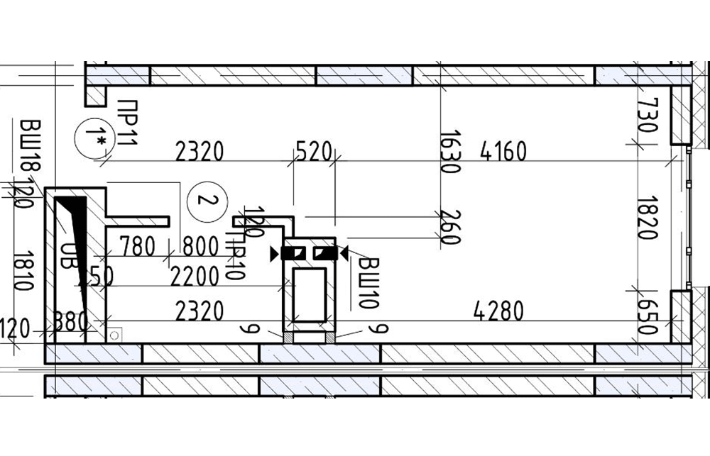 Квартира сдавалась с отделкой: пол плитка ПВХ, стены обои под покраску (окрашены).  