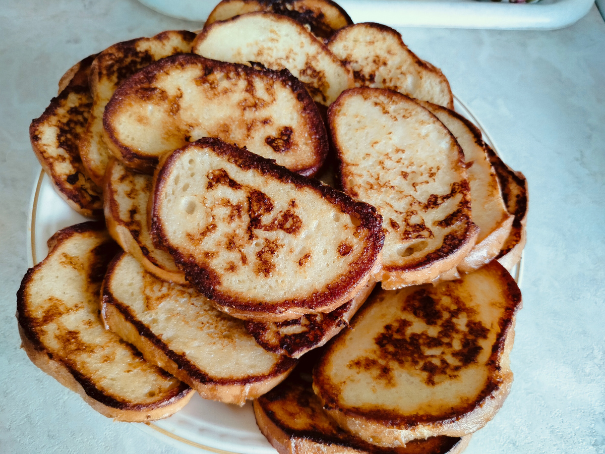 Гренки из батона.