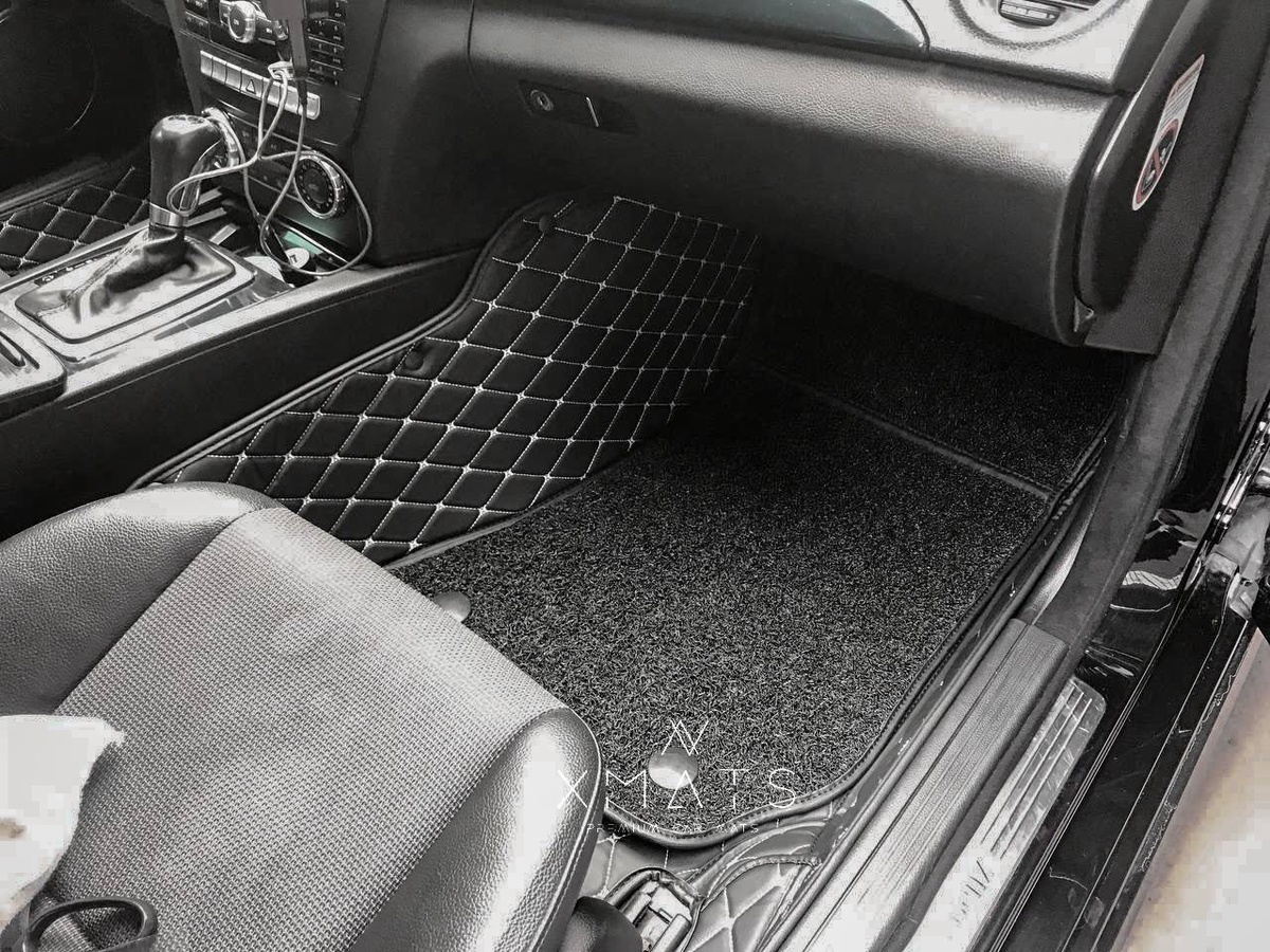 Коврики из экокожи в салон на Mercedes-Benz C-Class W204