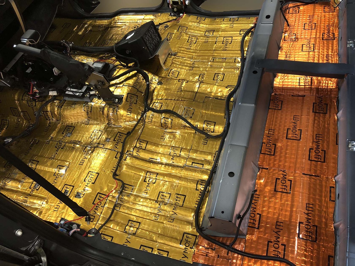 Шумоизоляция передней части кузова