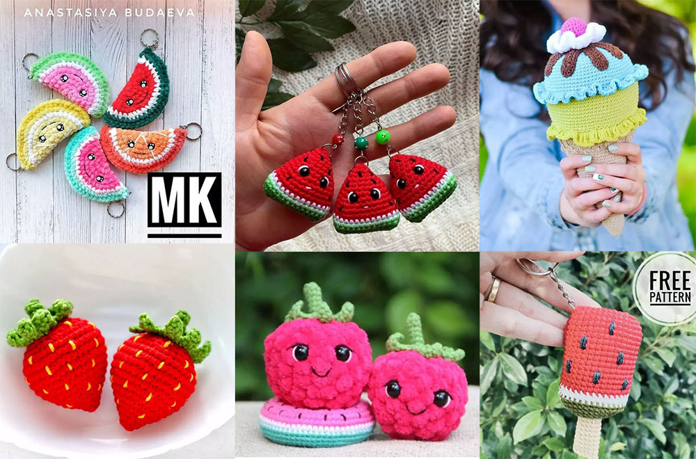 Амигуруми сладости крючком от разных авторов