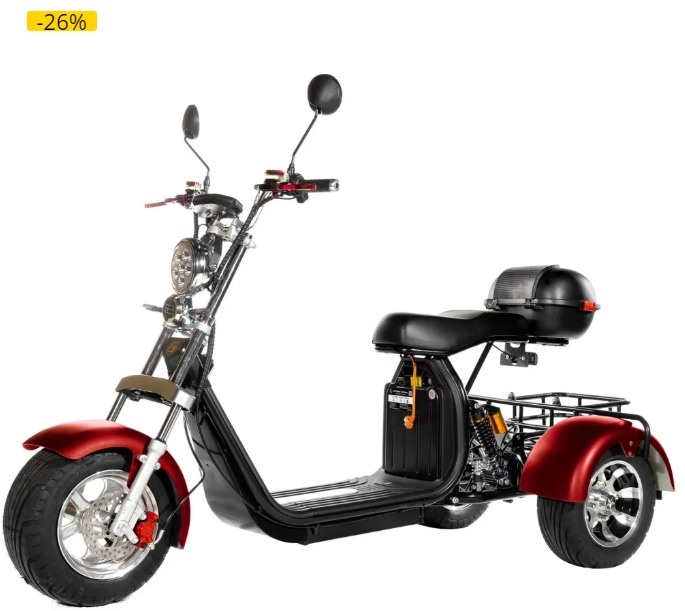 ЭЛЕКТРОСКУТЕР ТРЕХКОЛЕСНЫЙ CITYCOCO GT X11 TRIKE