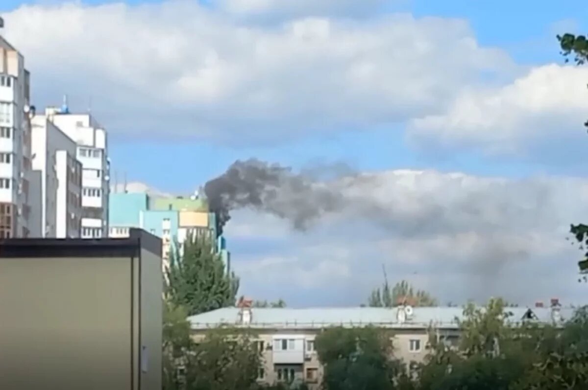    В Самаре сгорел балкон «в высотке»