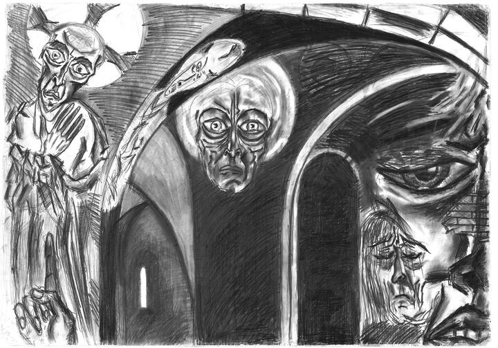 Рисунок 16-летнего юноши, живущего в советском Киеве (1966 год)
