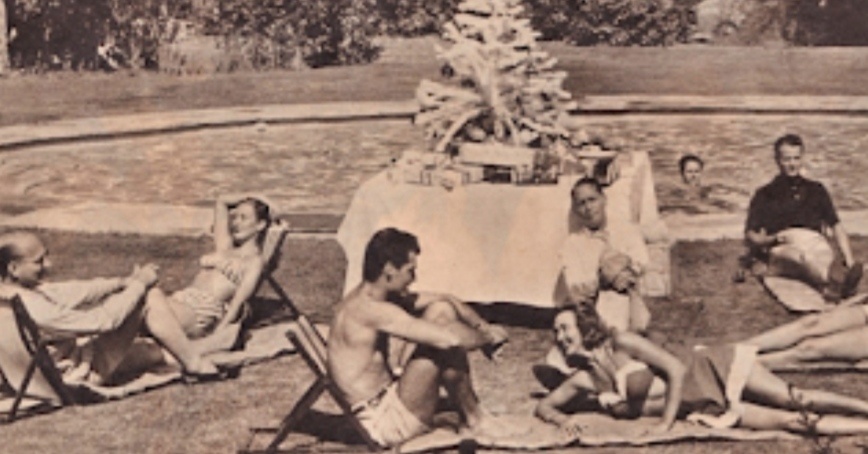 Вечеринка возле бассейна у Кэрол годом ранее