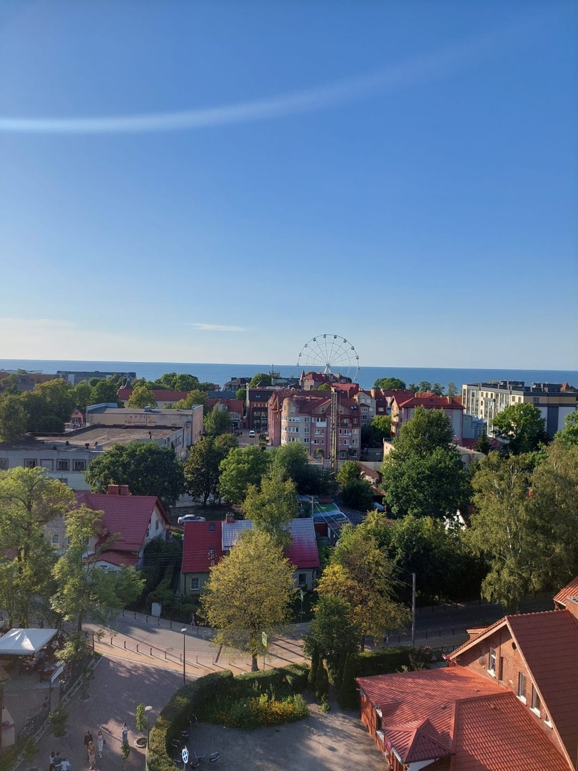 Вид на Зеленоградск из музея "Мурариум"