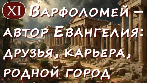 Апостол Варфоломей как автор Евангелия от Иоанна: друзья, родной город и карьера