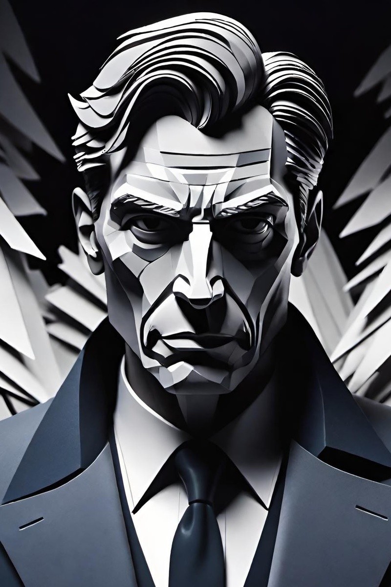 ИИ изобразил мрачного типа. Похож на меня. Фото автора.