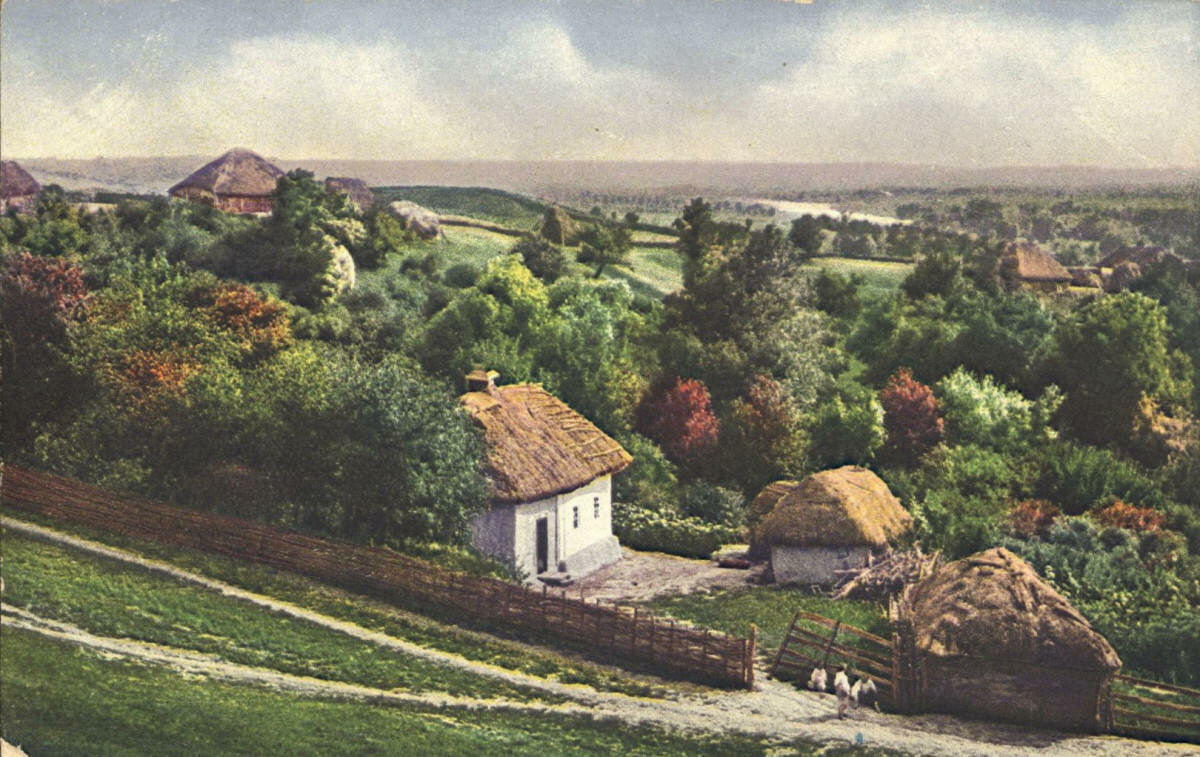 Деревня на Полтавщине, 19 век. 