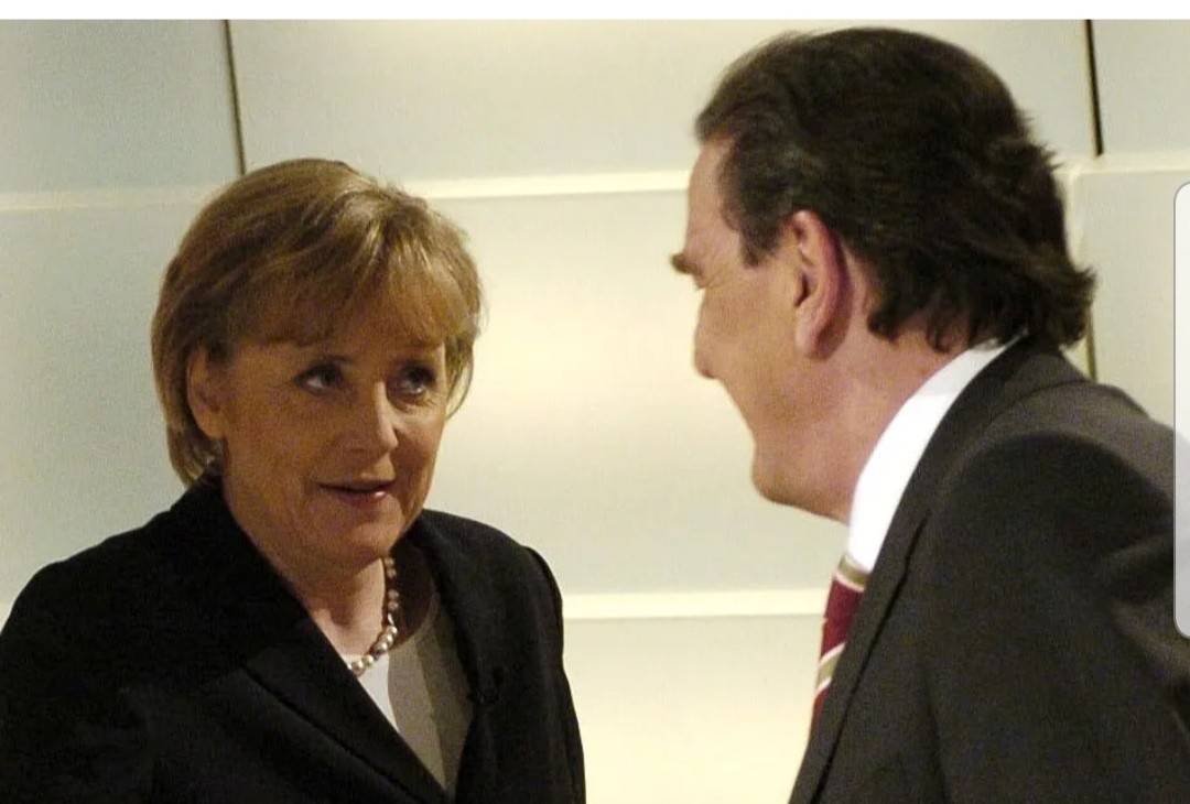 Ангела Меркель и Герхард Шрёдер