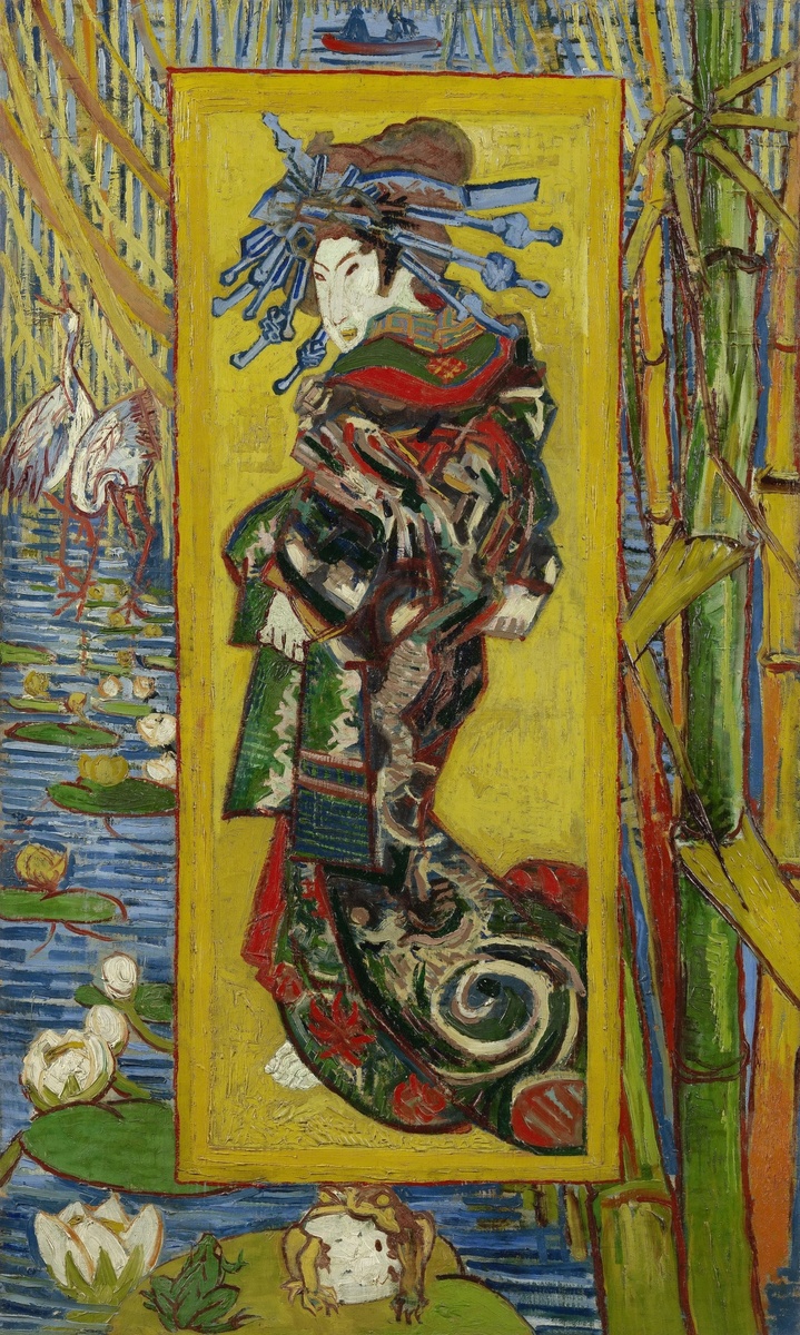 Kurtisane After Eisen, 1887. Vincent Van Gogh