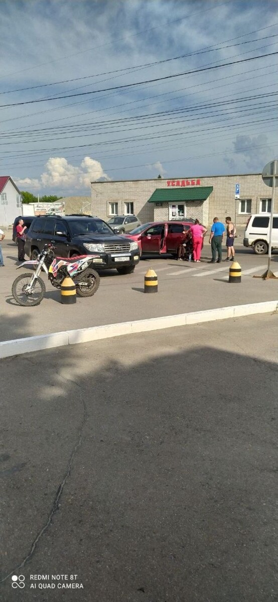    ДТП с мотоциклистом в Барнауле. Источник: t.me/incident22