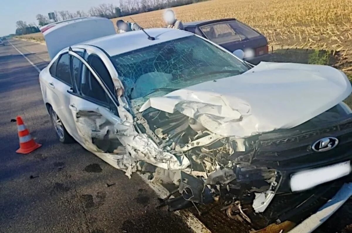    На Кубани в ДТП на встречке погиб водитель «Лада Гранта»