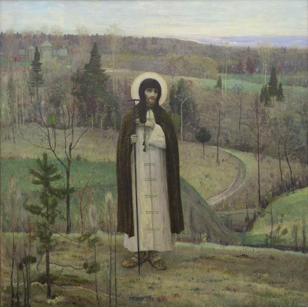  М. Нестеров. «Преподобный Сергий Радонежский», 1899 г.