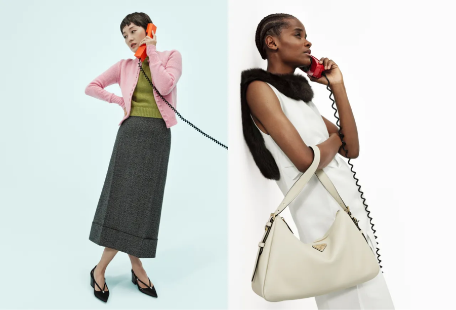    Хантер Шафер и Дэмсон Идрис снялись в кампании Prada (фото 2)
