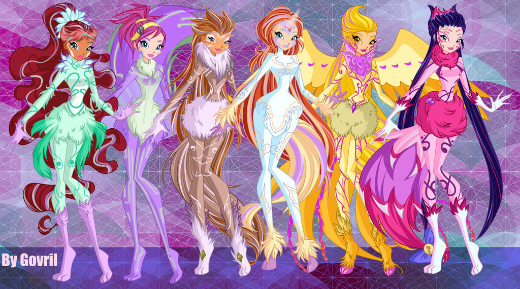 АРТ. Слияние с волшебными питомцами у фей WINX. Подобное было в каноне только у Трикс