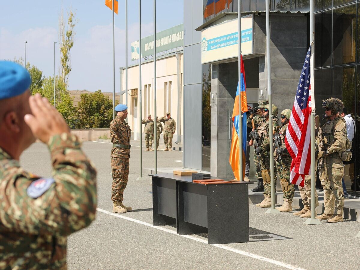    Церемония закрытия совместных учений ВС США и Армении Eagle Partner на полигоне в Армении© Фото : U.S. Army / Sgt. 1st Class Aaron Duncan