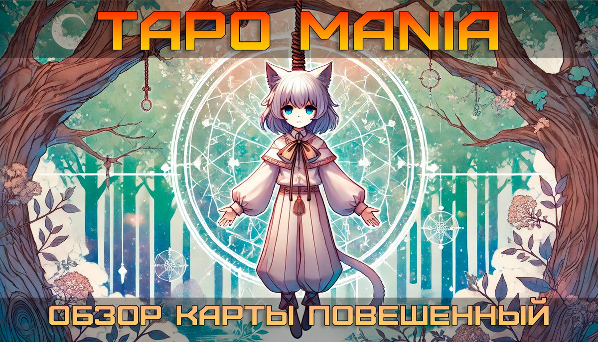 Все секреты, значения и скрытые символы карты Повешенный, только на Таро Mania! 